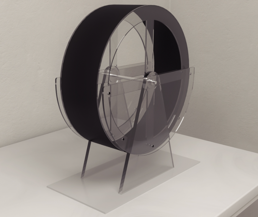 Motoros futókerék rágcsálók számára (Motorized Running Wheel for Rodents)